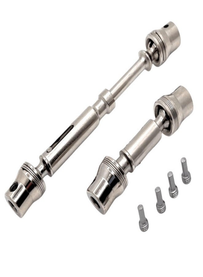 XBERSTAR 2Pcs Drive Shaft for MJX 1/12 H12Y H12Y+ H12P RC Metal Front Rear Driveshaft Accessories - Image 1